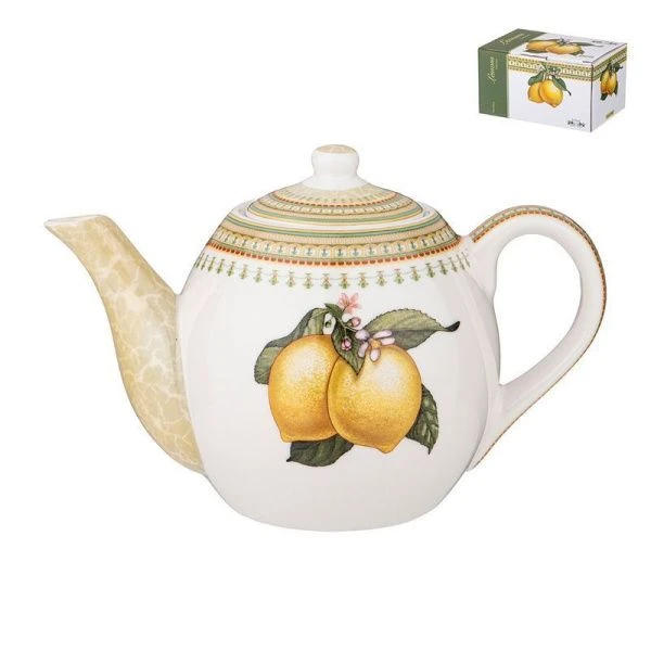Чайник заварочный 500мл фарфор Лимоны (24)