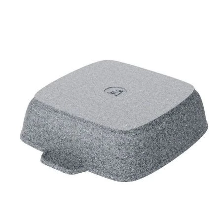 Жаровня квадратная 3л алюминий АП PREMIUM GREY стекл.крышка 26*26см (5)