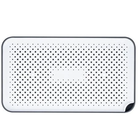 Поднос-сушилка 37*20,8*2,2см пластик Smart серо-белый (20)
