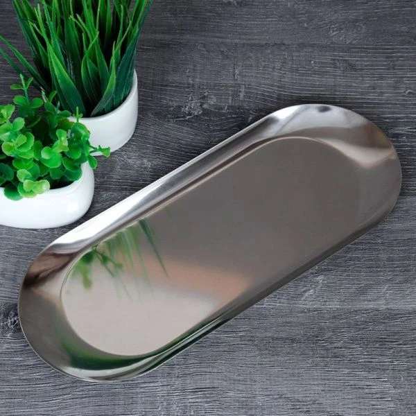 Блюдо 30*12см нерж.сталь овальное 737552-silver (120)