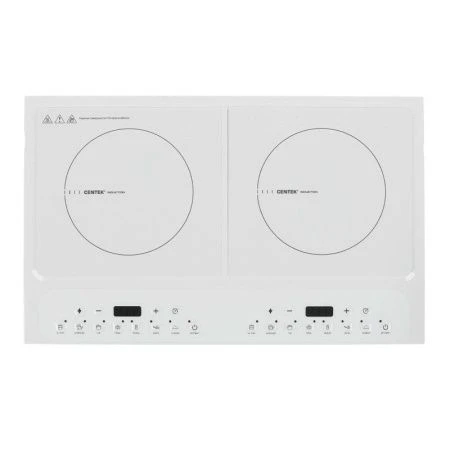 Плитка индукционная стеклокерам. Centek CT-1514 белая 3500Вт, 8мощн, 7прогр,таймер, LED-дисплей (2)