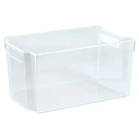 Ящик для хранения 6,5л 285*182*145мм пластик МОДУЛЬ прозрачный штабелируемый без крышки (18)