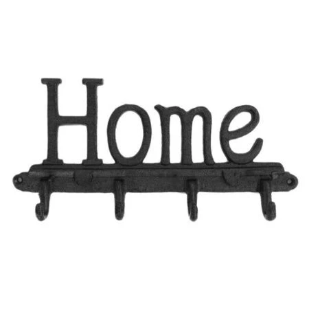 яяяВешалка 4 крючка чугун 30см HOME OH-57548