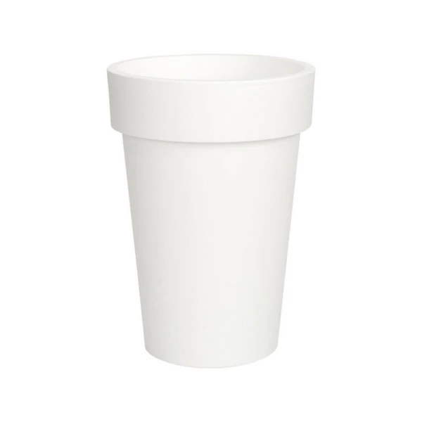 Кашпо 50л 41,5*55,5см пластик ЛОФТ ЛОНГ белый (4)