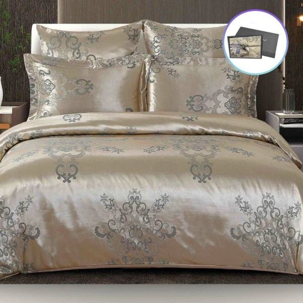 КПБ 2сп сатин-жаккард с европрост. (под.180*215+/-3, пр.230*250+/-3, нав.50*70*2/70*70*2) №15