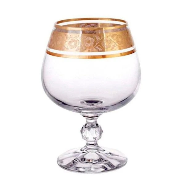 Бокалы для коньяка набор 6шт 250мл стекло КЛАУДИЯ/СТЕРНА золото 43250 (8) 12054