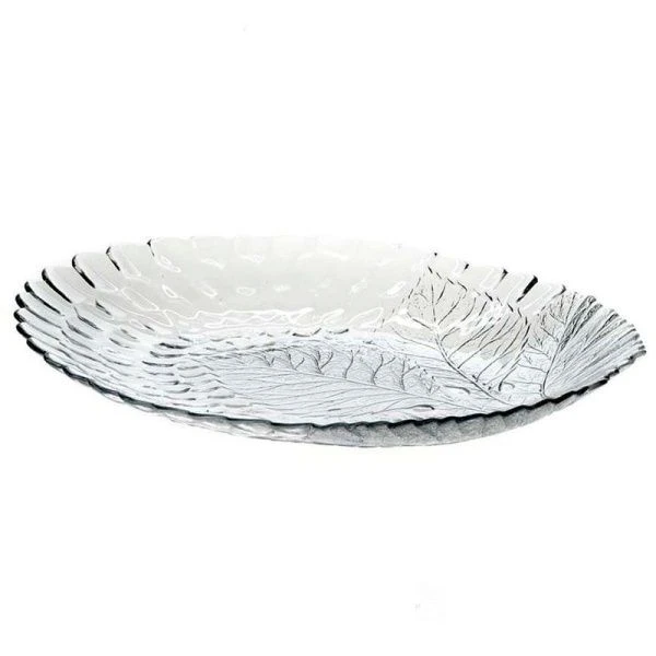 Тарелка мелкая 25*32см стекло СУЛТАНА (6)