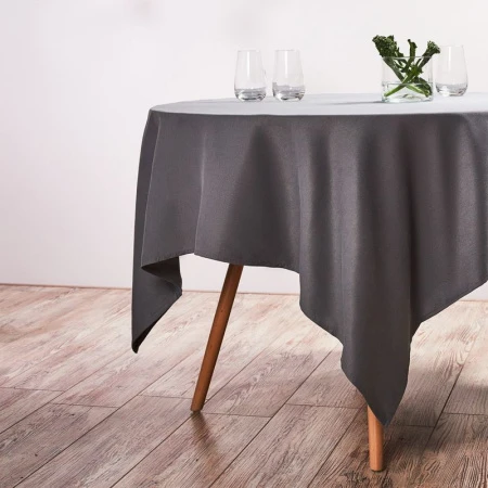 Скатерть 140*180см полиэстер с водоотталкивающей пропиткой IVLEV CHEF серый (10)