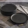 Тарелка мелкая 26см фарфор ROCK BLACK обеденная DM8020 (6)