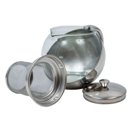 Чайник заварочный 750мл стекло/нерж.сталь с мет.ситом RS\TP 7201-75 (24)