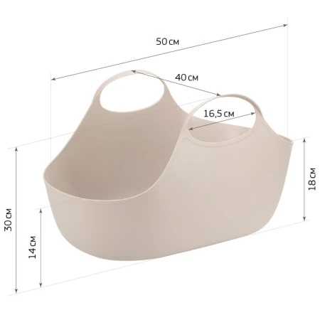 Лоток для кошек 500*400*300мм пластик УНО Смоки (10)
