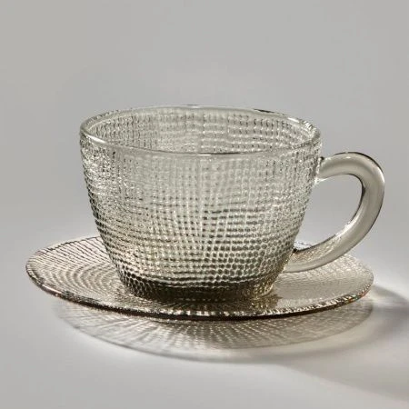 Чайный набор 2пр стекло TEMPO GREY на 1 персону 350мл (12) Чайный набор 2пр стекло TEMPO GREY на 1 персону 350мл (12)