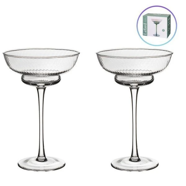 Креманки набор 2шт 220мл стекло Twist & Shine (8)