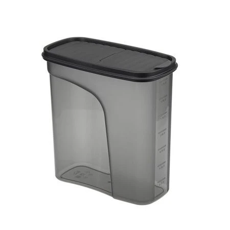 Емкость для сыпучих продуктов 2л пластик БЕСТ графитовый (16)