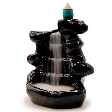 Подставка для стелющих дым благовоний керамика Водопад 11*10см Китай STB-08