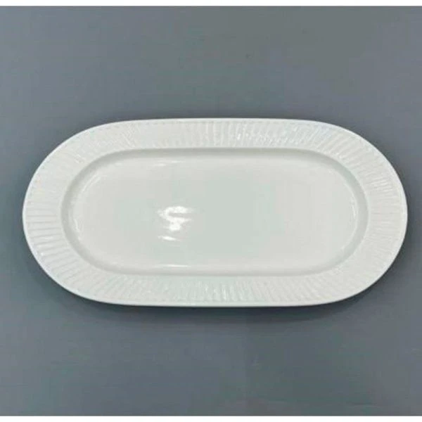 Блюдо 26*14см фарфор Forma White овальное 10" 399г BW22-12/JC-18230 (6/48)