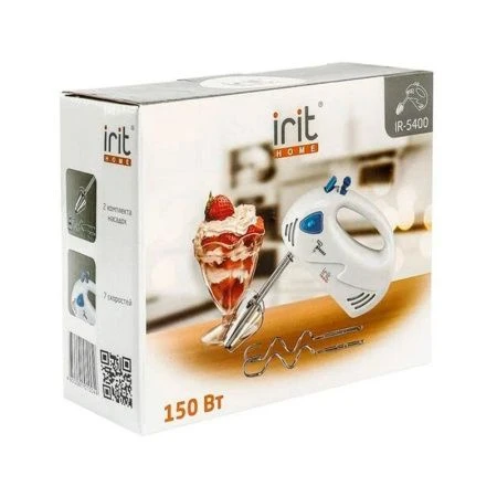 Миксер нерж.сталь/пластик IR-5400 мощность 150Вт, 7 скоростей (24)