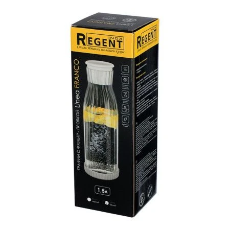 Графин 1,5л стекло Franco с бамбук.пробкой 74-901 (12)