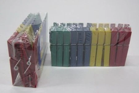 Прищепки бельевые пластик 24шт. №3 Стандарт