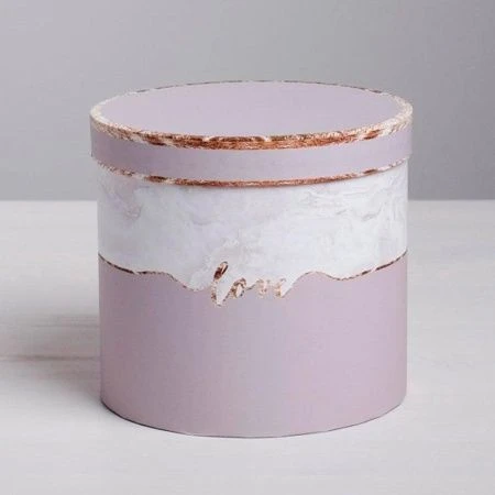 Коробка подарочная 14*13см картон Мрамор