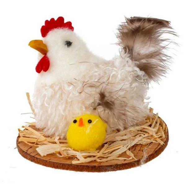 Фигурка декоративная Курица 8*8*6см, 3 вида (12/240)