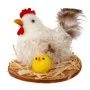 Фигурка декоративная Курица 8*8*6см, 3 вида (12/240)