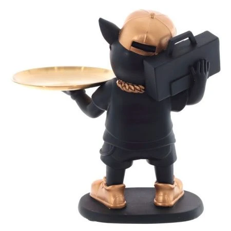 Подставка для мелочей Собака с подносом 26,5*16,5*26,5см металл (6)