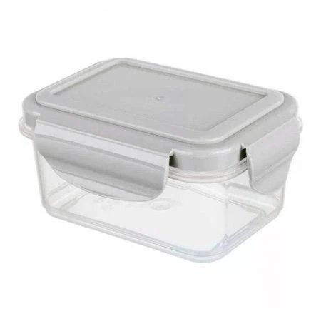 Контейнер пищевой 250мл 118*89*59мм пластик СВЧ SMART LOCK светло-серый (24)