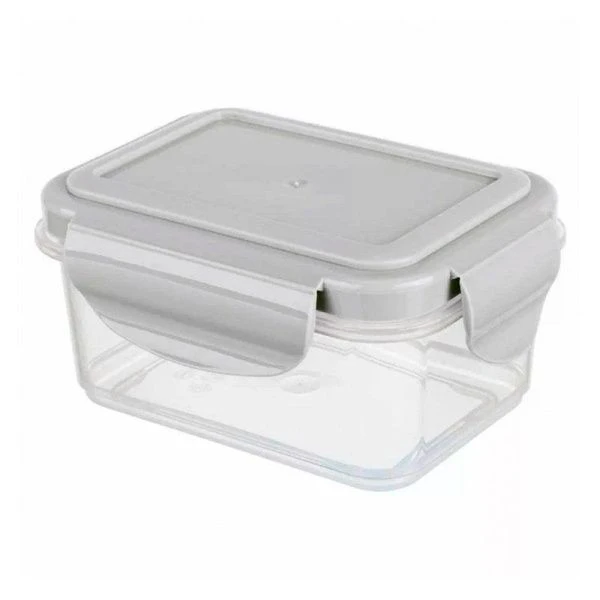 Контейнер пищевой 250мл 118*89*59мм пластик СВЧ SMART LOCK светло-серый (24)