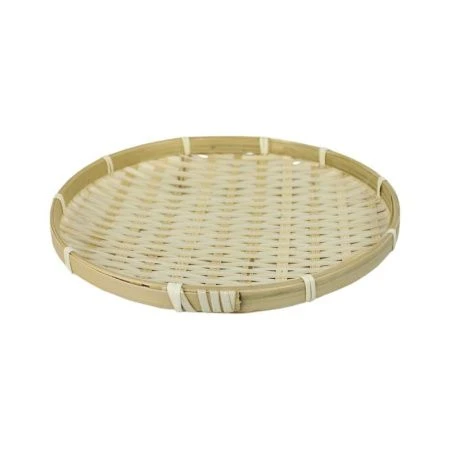 Сухарница плетеная бамбук D=22см H=1.5см 06-003 (1)