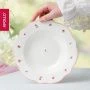 Тарелка глубокая 22см фарфор French rose суповая