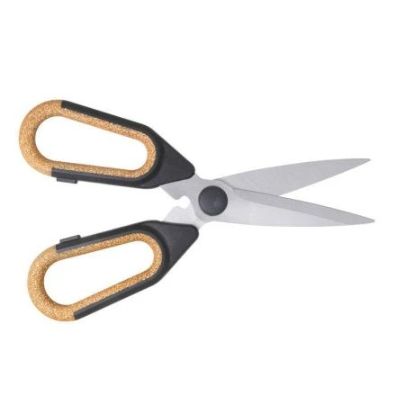 Ножницы кухонные нерж.сталь, комб.ручки (пластик/дерево) OPH (12/48)