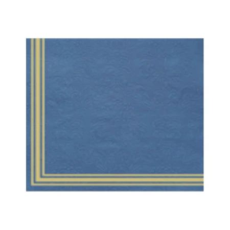 Салфетки бумажные Art Bouquet 16шт 3-х слойные 33*33 Барокко рамка на синем (12)