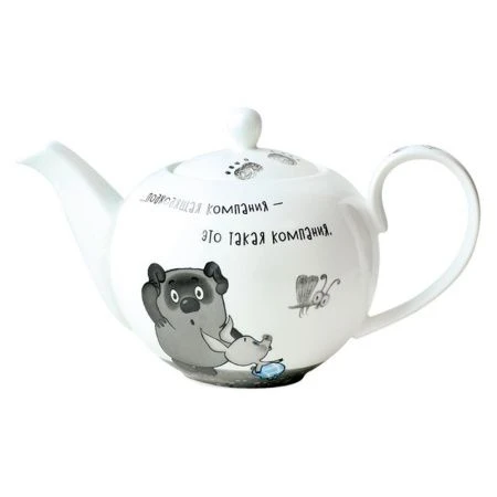 Чайник заварочный 1200мл фарфор ВИННИ ПУХ подар.уп. HD2306-TP (12)