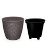 Кашпо 2,3л пластик Kerama серо-коричневый (36)