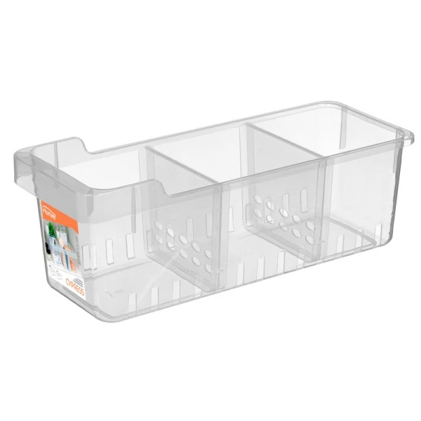 Контейнер универсальный 5л 145*380*140мм пластик Cypress с разделителями бесцветный (20) 221331901/0