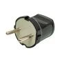 Вилка штепсельная без заземления пластик 10А прямая черная SBE-10-P04-b Smartbuy (100)