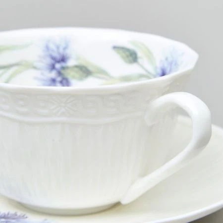 Чайный набор 2пр фарфор ВАСИЛЬКИ на 1 персону 330мл (18)