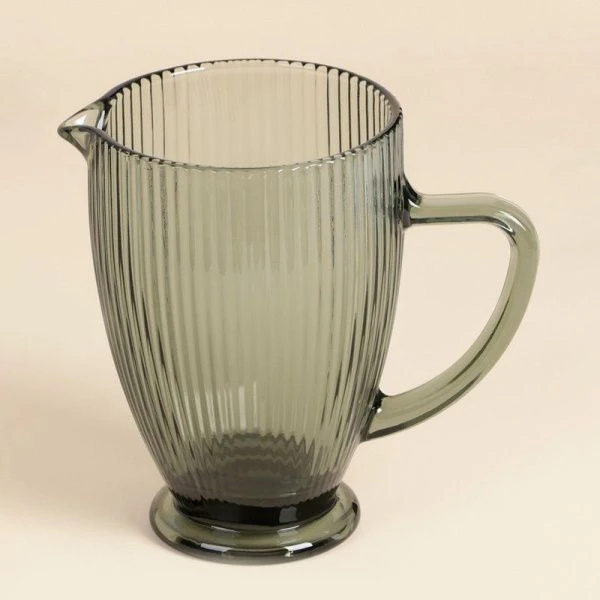 Кувшин 1,2л стекло Home МОДЕРН зеленый 19,5*13*18,5см Кувшин 1,2л стекло Home МОДЕРН зеленый 19,5*13*18,5см