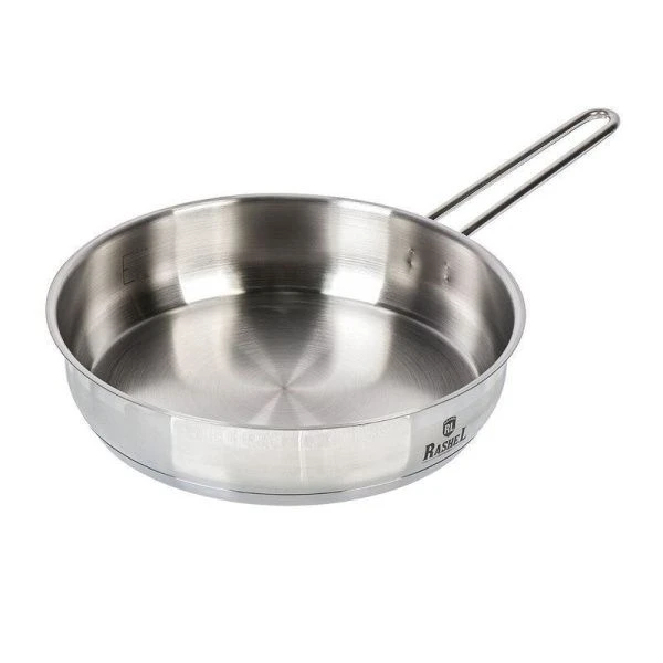 Сковорода 24см нерж.сталь ГРЕТТА с несъемной ручкой (6)