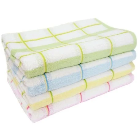 Полотенце махровое 45*90см Клетка в ассортименте 41182