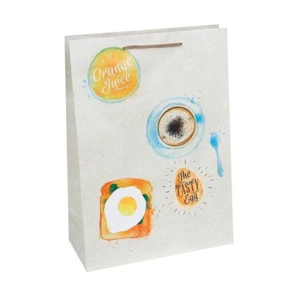 Пакет с матовой ламинацией 22*31*10см ML Вкусный завтрак 128г ППД-0098