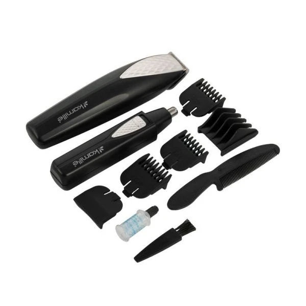 Набор для стрижки эл. пластик 2 в1: машинка 3Вт (4 насадки), триммер для носа 1,5Вт, арт. 6806 (12)