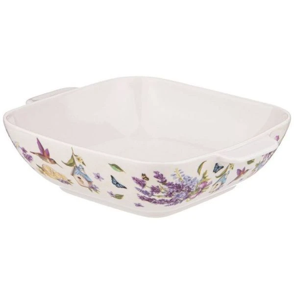 Салатник 19*15*5см фарфор ПРОВАНС ЛАВАНДА прямоугольный (36)