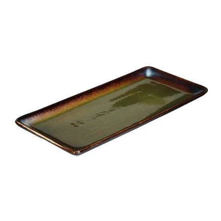 Блюдо 34*16,2см фарфор VERDE сине-зеленый прямоугольное [HL497050] (6)