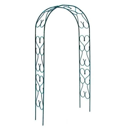 Арка садовая разборная металл 2,5*0,43*1,2м Узорная широкая из 6-ти частей (1)