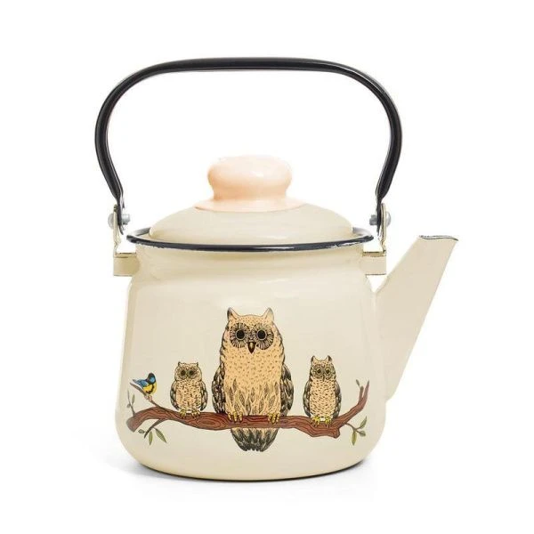 Чайник 1,5л эмаль СОВЫ (8)