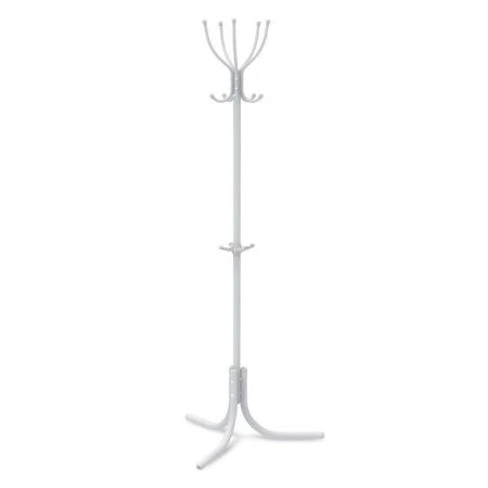 Вешалка напольная 5 крючков 700*700*1800мм металл КОМФОРТ серая матовая ВК5 (1)