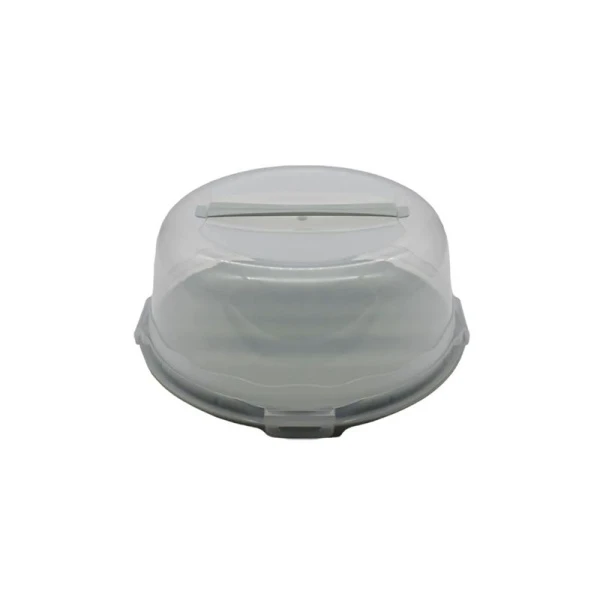 Подставка для торта с защелками 30*13см пластик ДУНЯ ментол (12)