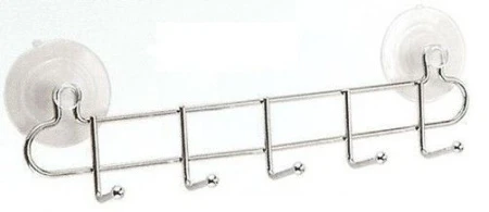 Вешалка 5 крючков металл на присосках JC-169/W2724 (24)